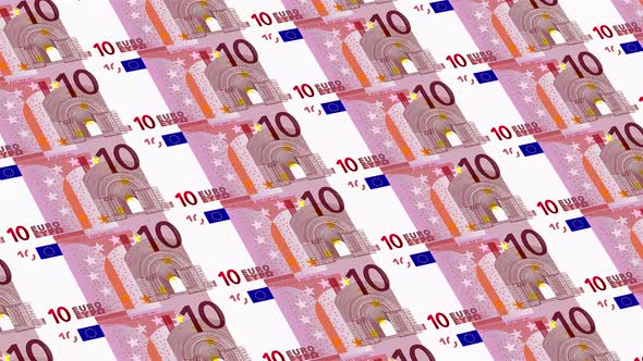 10 Euro Note Money Loop Background 4K 06