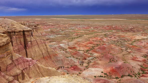 Canyons Tsagaan Suvarga White Stupa in Mongolia alt