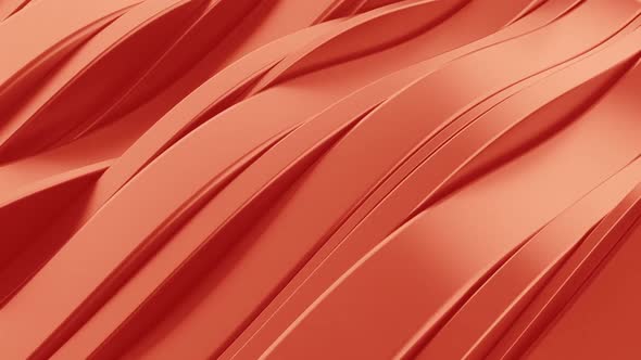 Red Wavy Lines Background