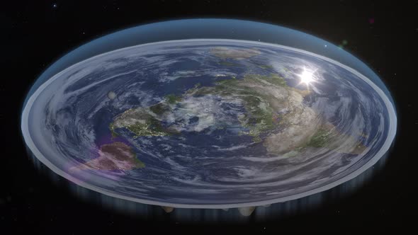 Flat Earth Diagram Animation alt