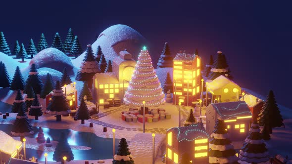 Miniature Christmas Village Intro
