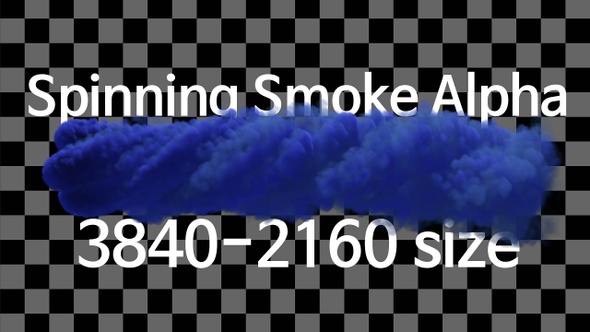 4K Spinning Smoke Alpha