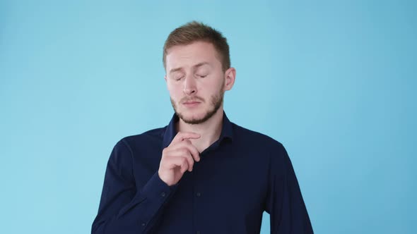 Doubtful Expression Hard Choice Thinking Man Gif alt