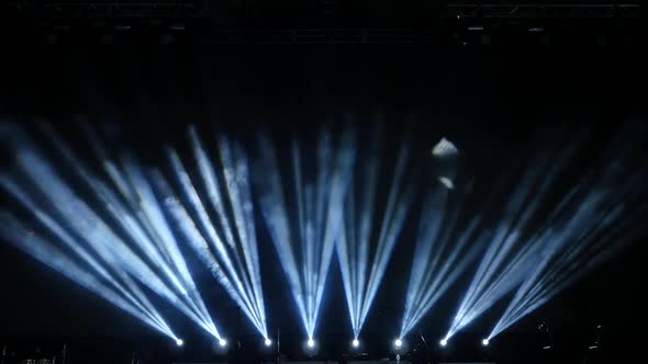Stage Spotlights And Smoke 1