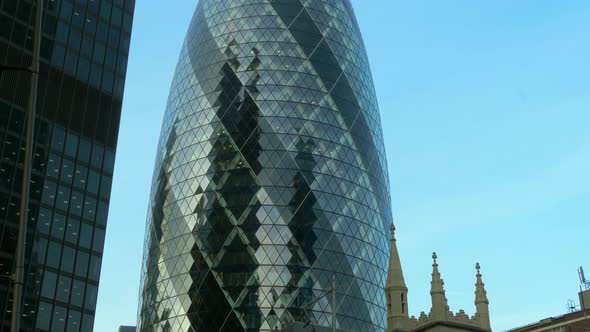 Gherkin Commercial Skyscraper In London