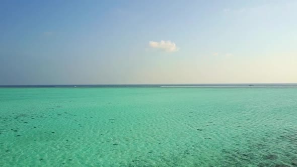 Drone Flying Over The Turquoise Ocean Water In Maldives Indian Ocean 2 alt