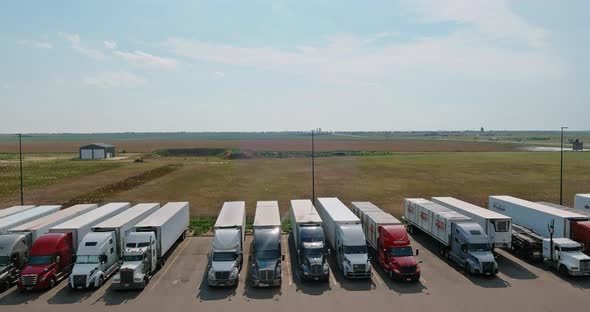 Aerial View with Rest Area for Heavy Trucks alt