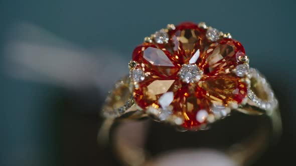 Flower Ring on Luxury Shop Display alt