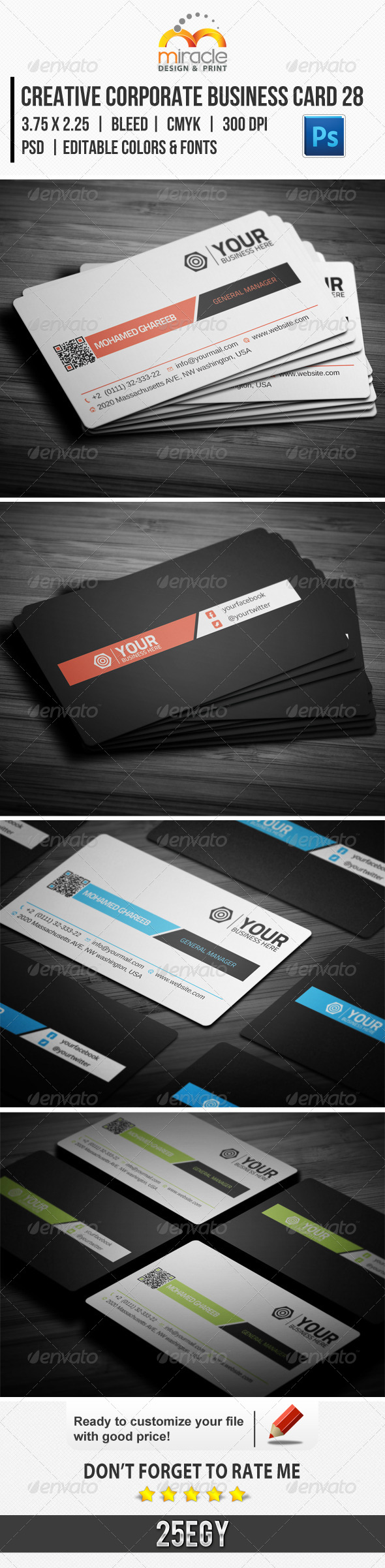 Creative Corporate Business Card 28 - Creative Business Cards