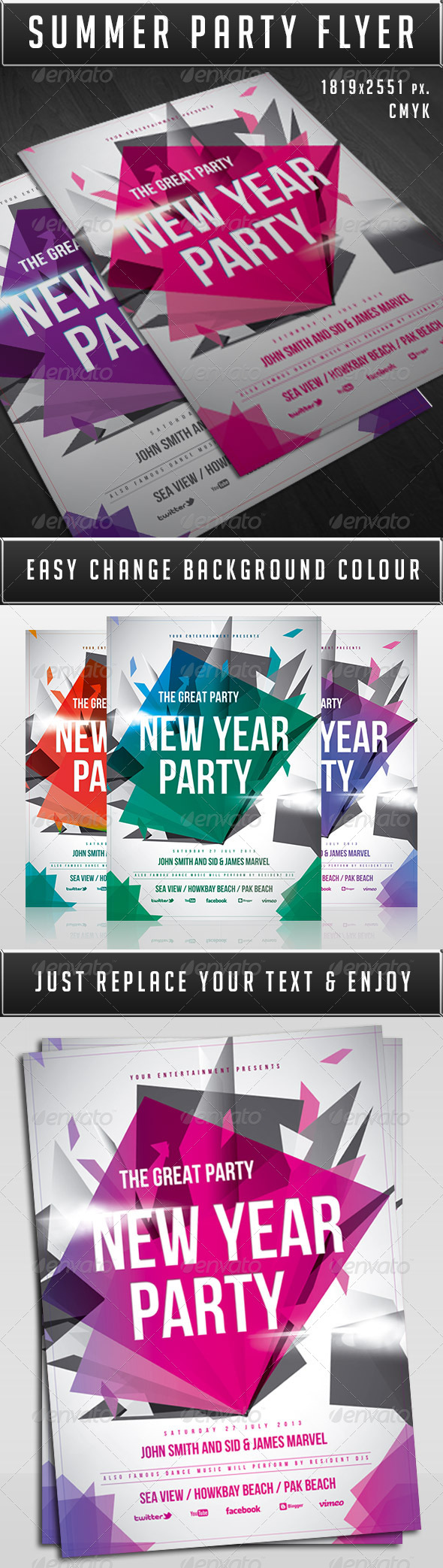 New Year Party Flyer - Clubs & Parties Events