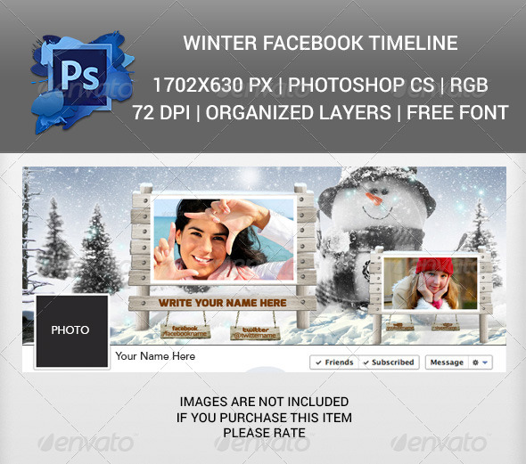 Winter Facebook Timeline Cover v2 - Facebook Timeline Covers Social Media