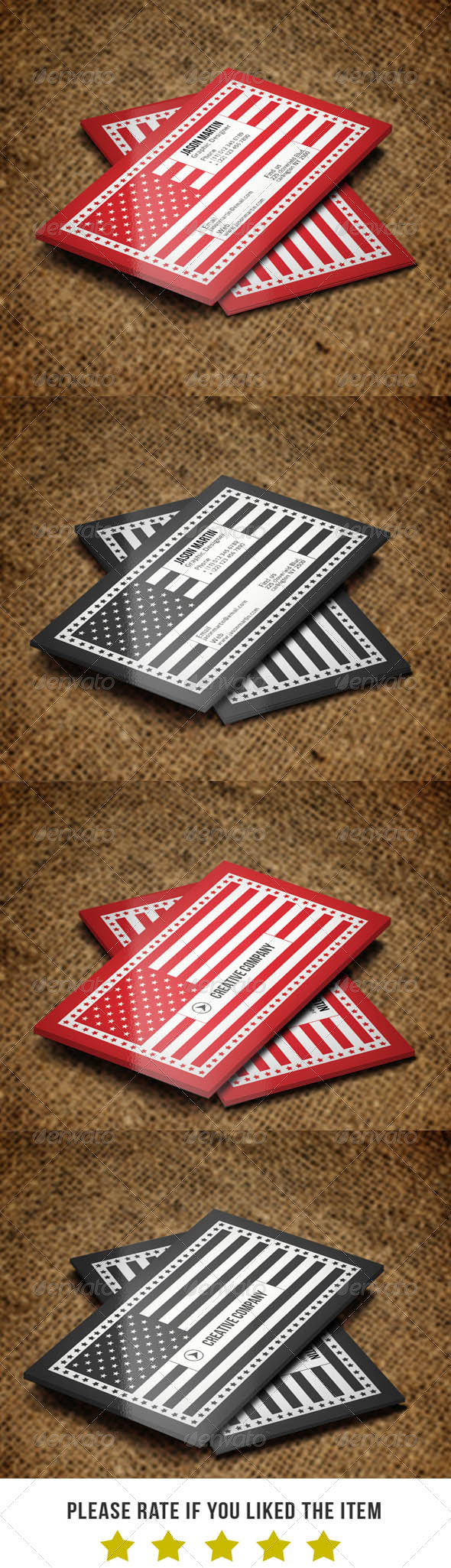 Creative Flag Business Card - V2 - Real Objects Business Cards