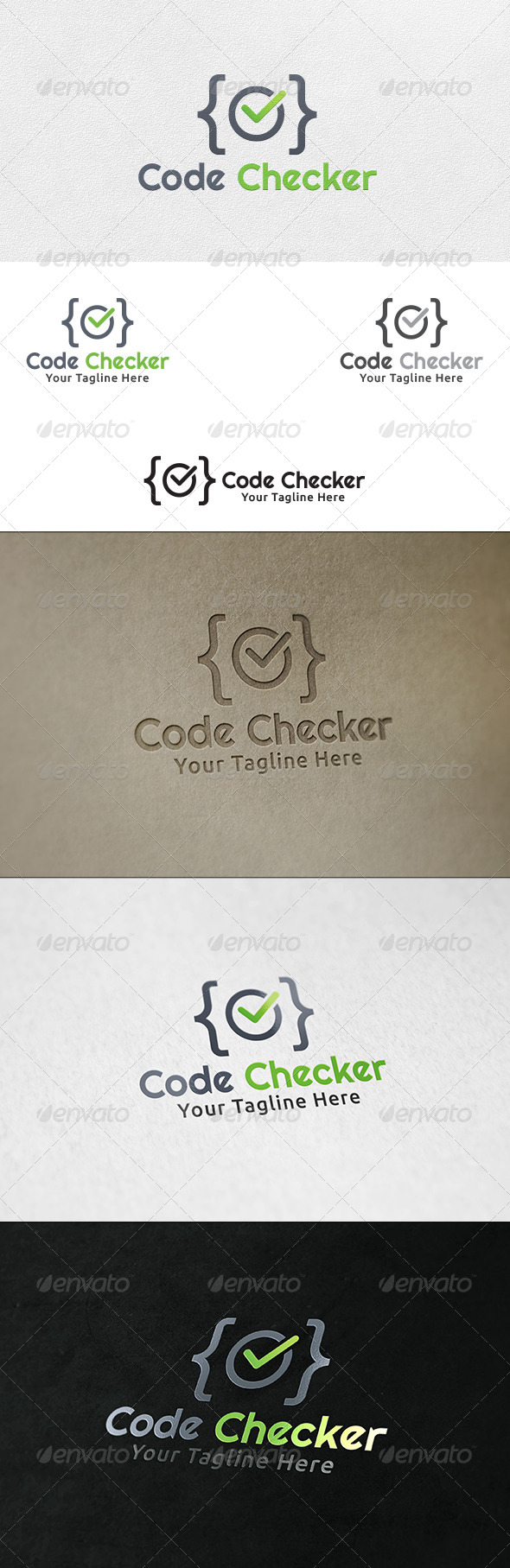 Code Checker - Logo Template - Symbols Logo Templates