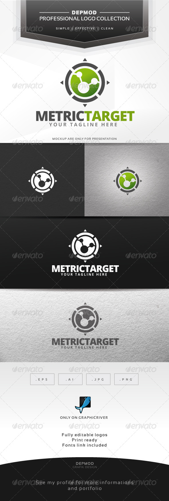 Metric Target Logo - Symbols Logo Templates