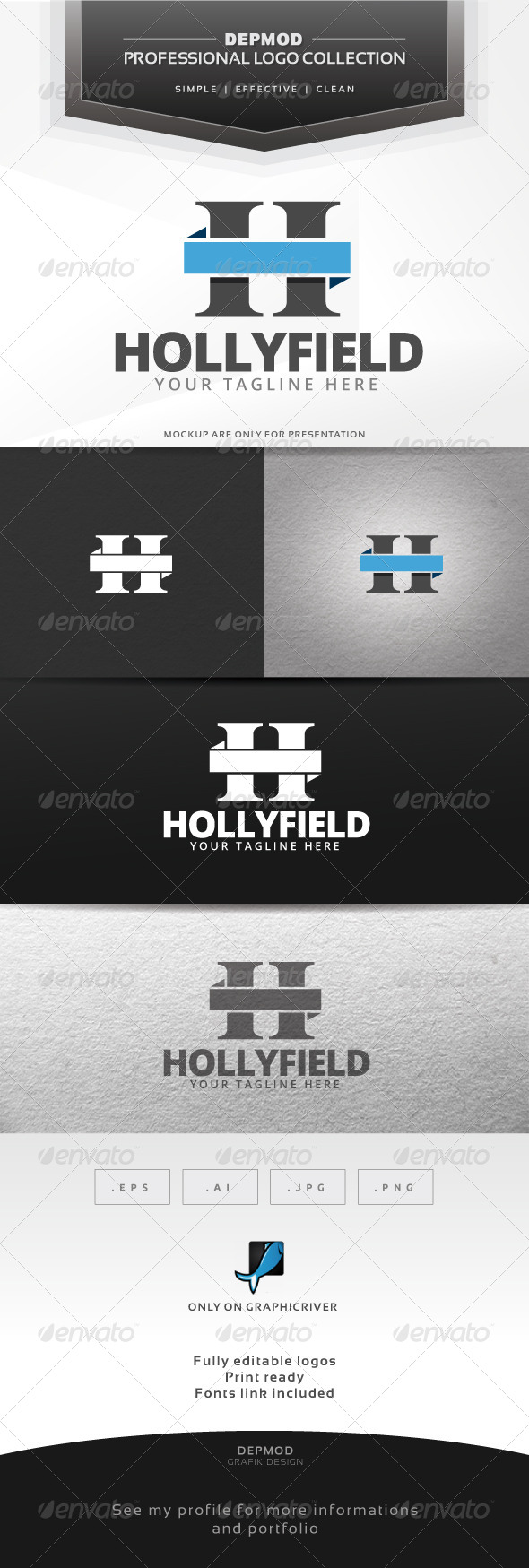 Hollyfield Logo - Letters Logo Templates