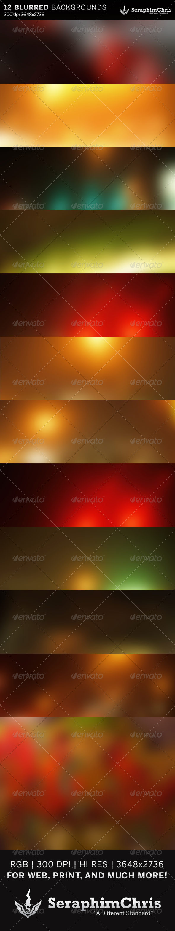12 Abstract Blurred HD Backgrounds - Backgrounds Graphics