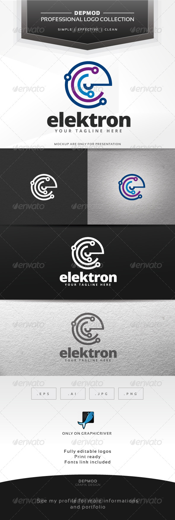 Elektron Logo - Abstract Logo Templates