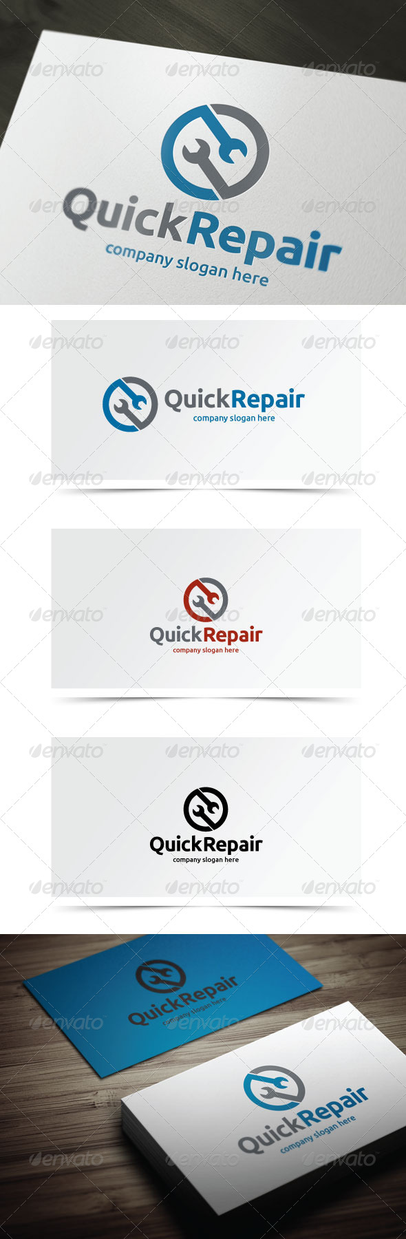 Quick Repair - Objects Logo Templates