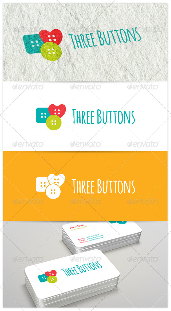 Three Buttons Logo - Objects Logo Templates