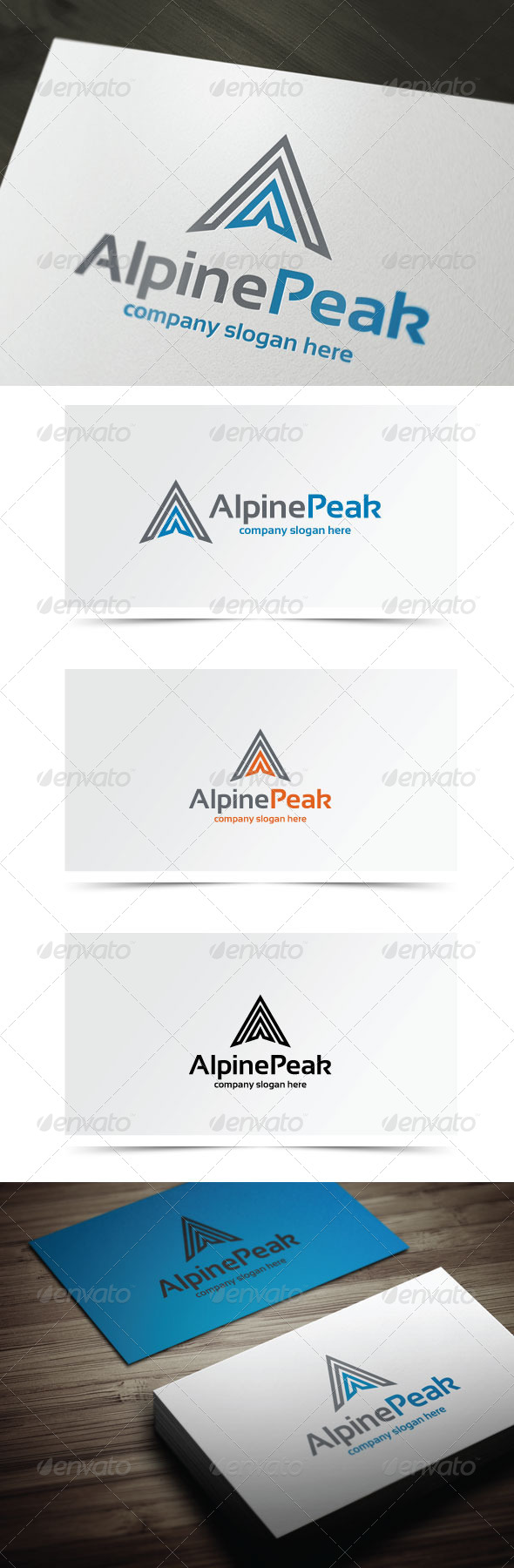 Alpine Peak - Letters Logo Templates