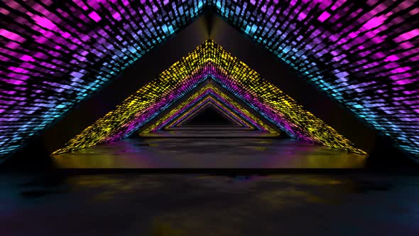Abstract Triangle Background Loop