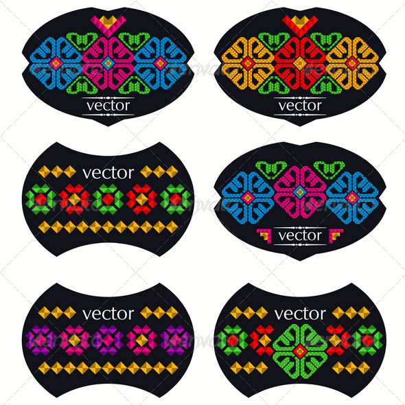 Traditional Mexican Product Labels Set