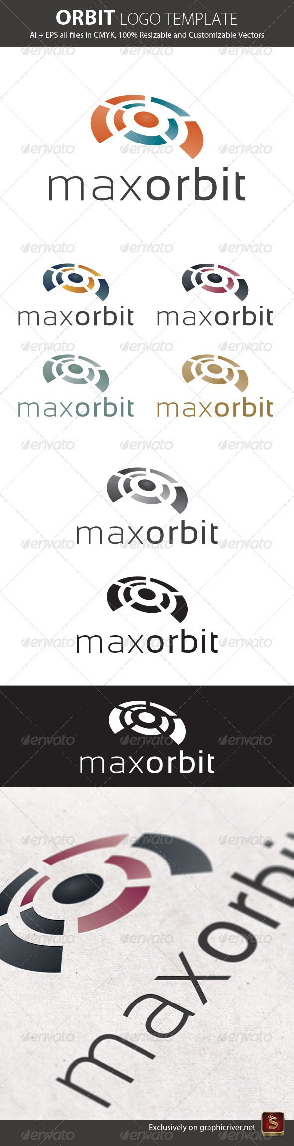 Orbit Logo Template - Vector Abstract