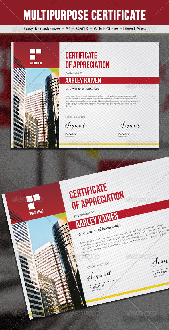 Multipurpose Certificates - Certificates Stationery