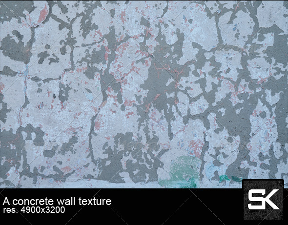 Old Paint On A Concrete Wall - Concrete Textures