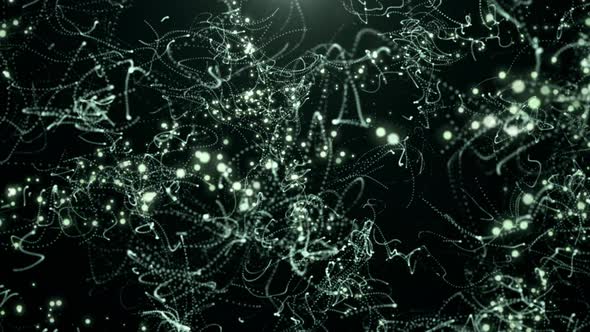 Abstract Particle Lines Background