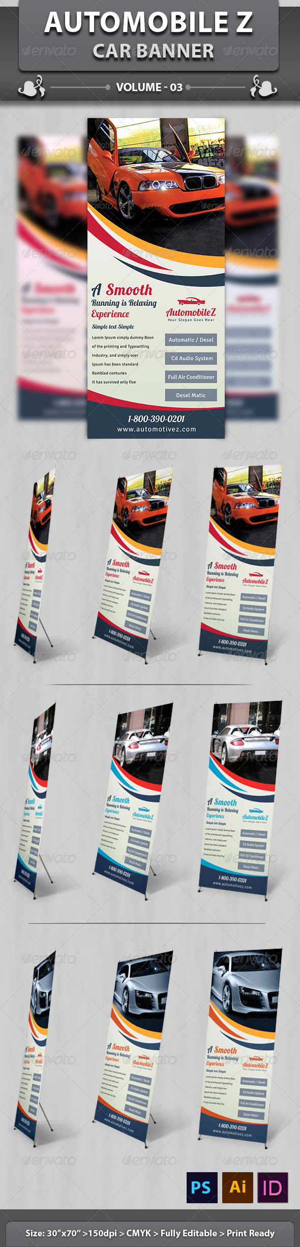 Automobile Business Banner | Volume 3 - Signage Print Templates