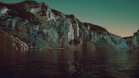 Stone Cliff at Coastline in Portugal alt