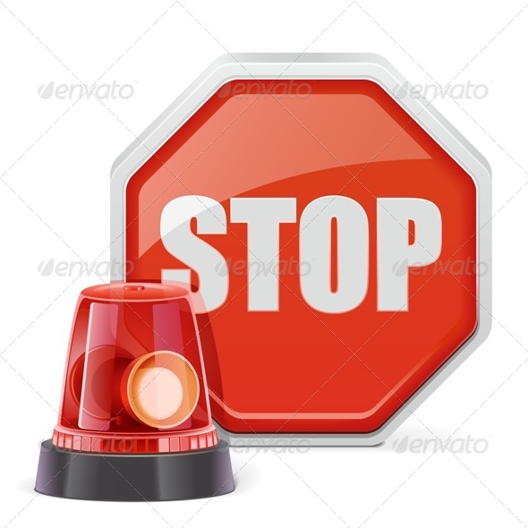 Vector Flasher with Sign - Conceptual Vectors