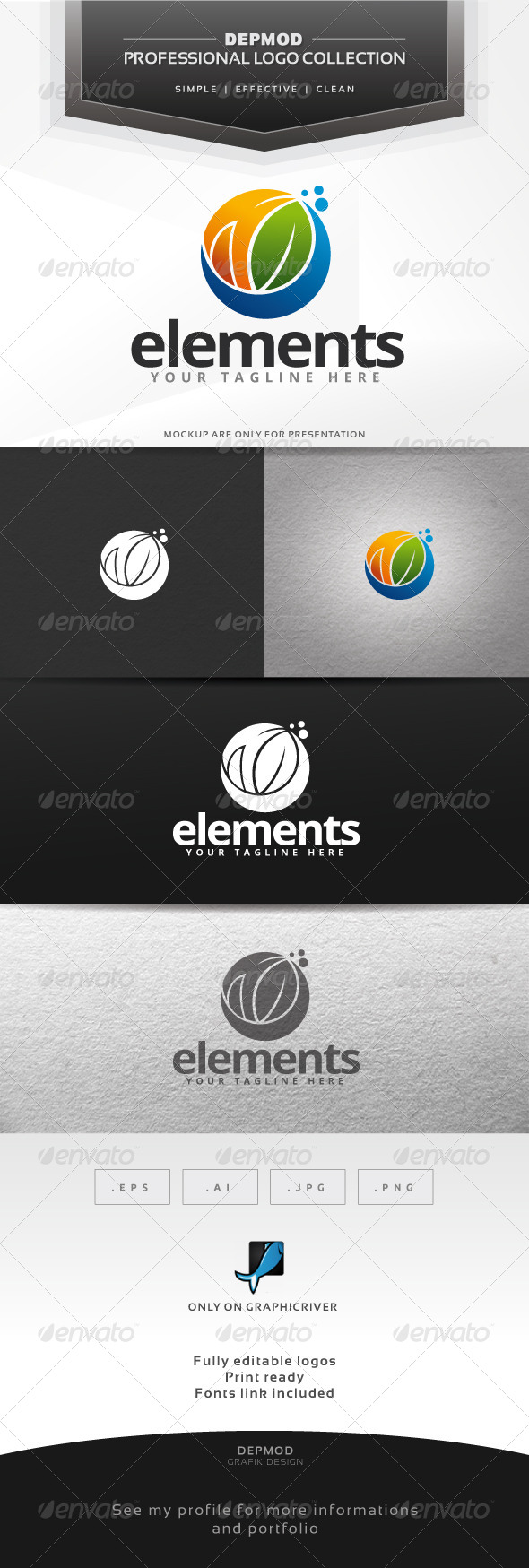 Elements Logo - Nature Logo Templates