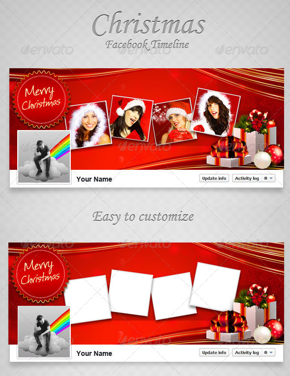 Christmas FB Timeline V10 - Facebook Timeline Covers Social Media