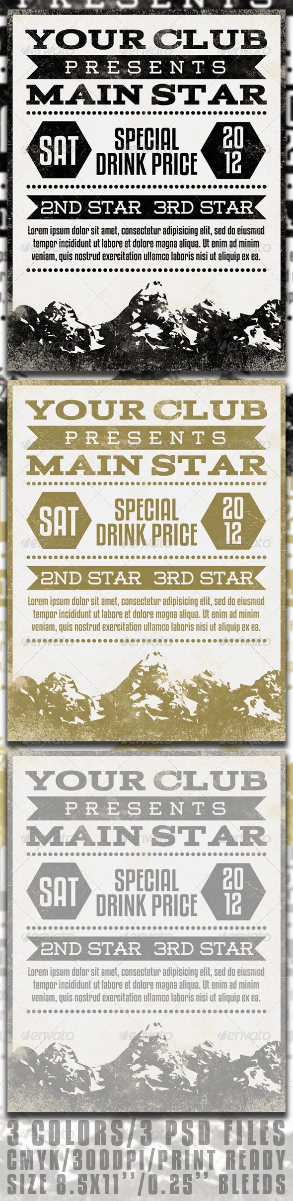 Mountains Poster - Clubs & Parties Events