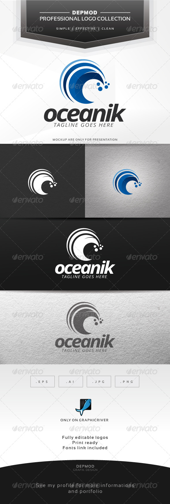 Oceanik Logo - Nature Logo Templates