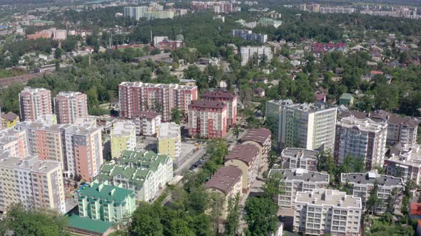 Aerial View Footage of Cityscape with Skyscrapers