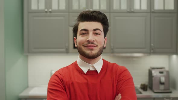 Young man smiling alt