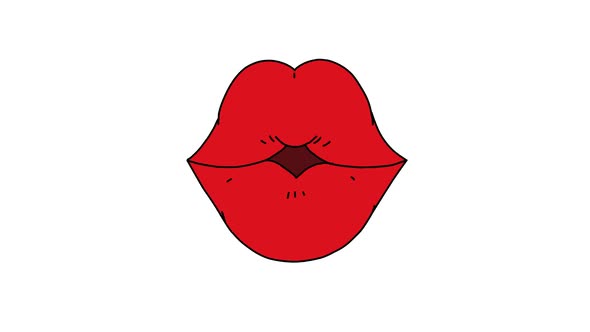 Lips Kiss Animation