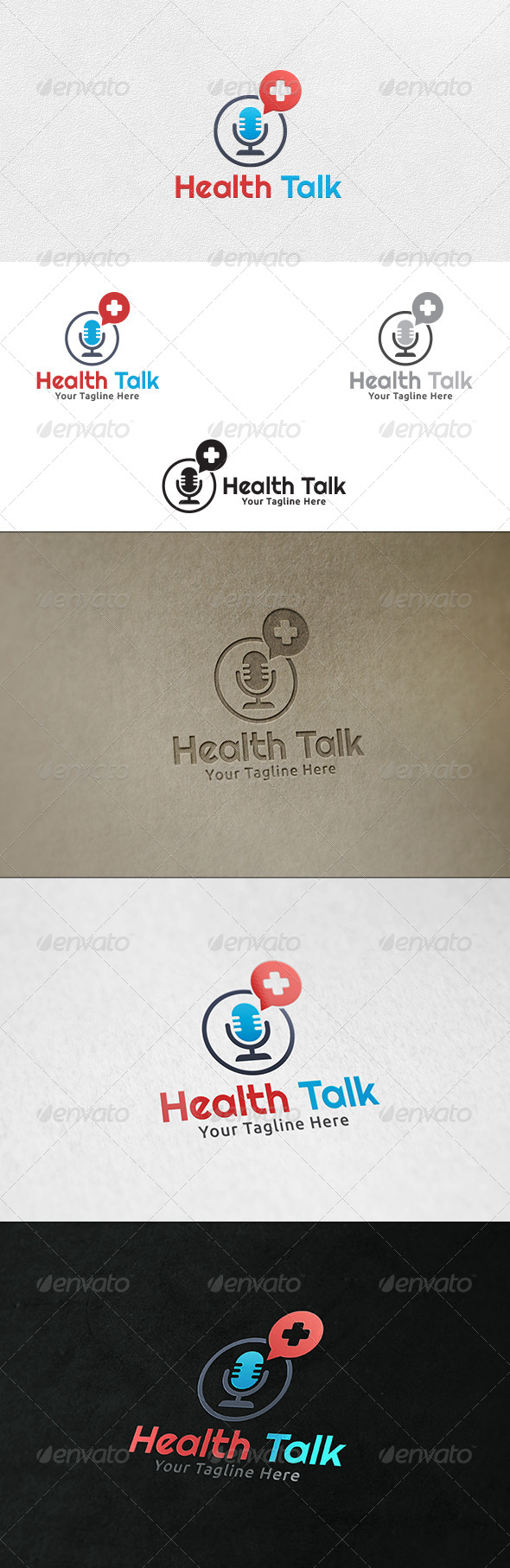 Health Talk - Logo Template - Symbols Logo Templates