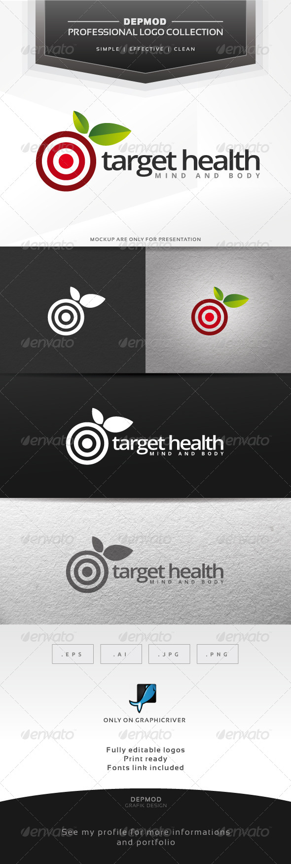 Target Health Logo - Symbols Logo Templates