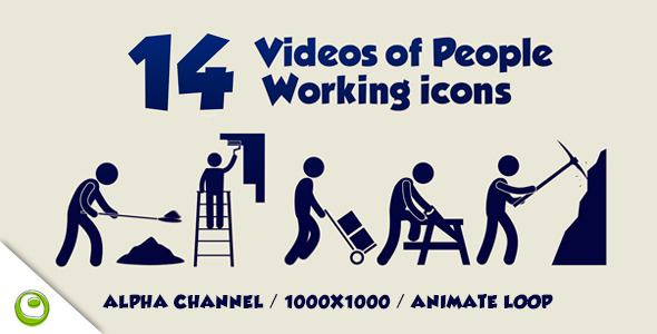 14 Videos Of People Working Icons