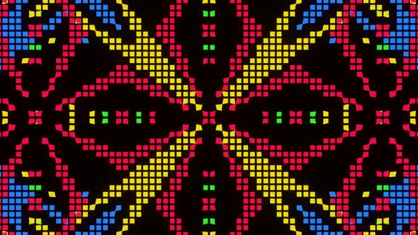 VJ Loop Animation of Pixel Mosaic Ver21