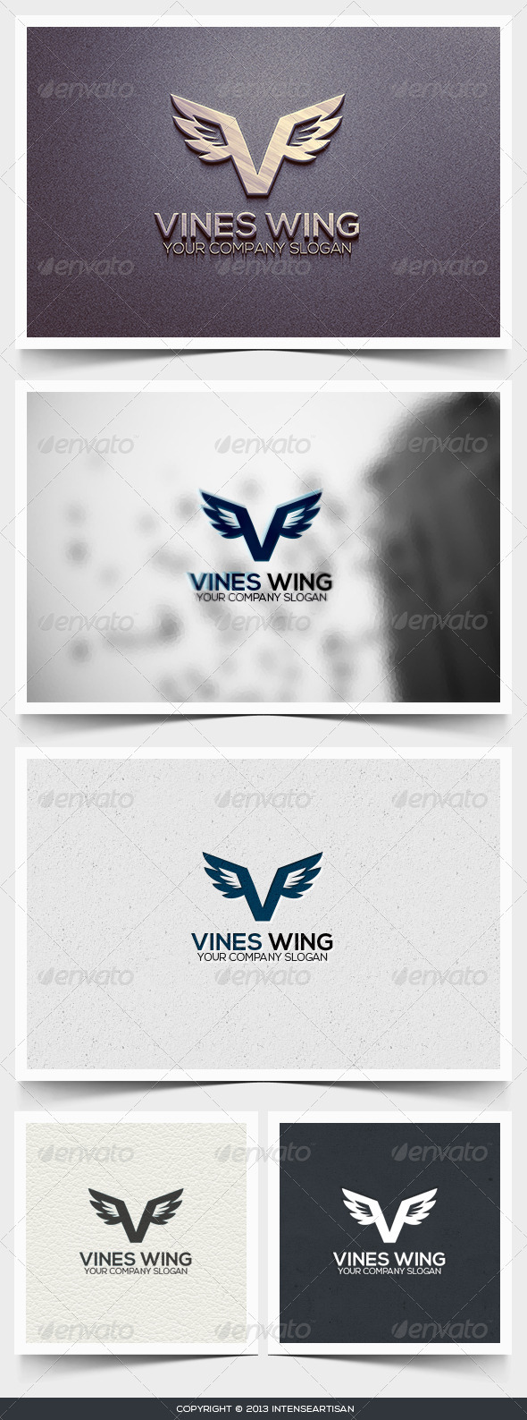 Vines Wing Logo Template - Letters Logo Templates