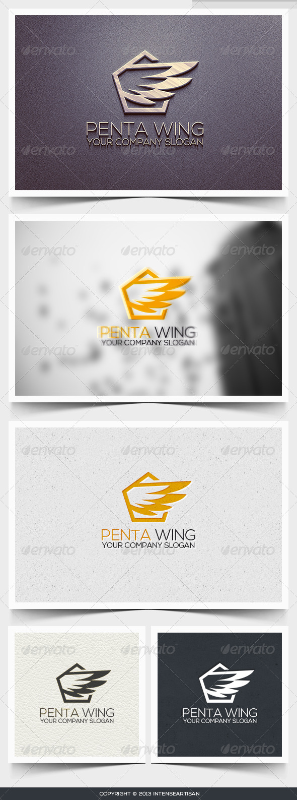 Penta Wing Logo Template - Objects Logo Templates