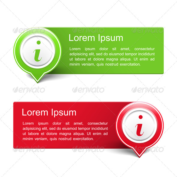 Information Banners - Miscellaneous Vectors