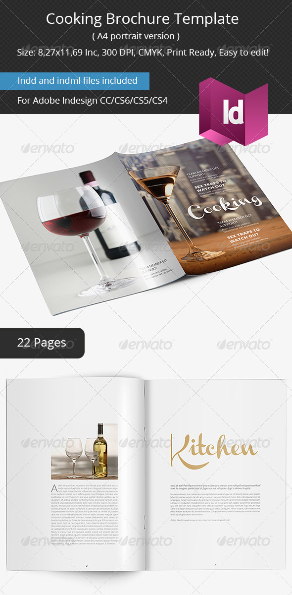 Cooking Brochure Template - Portfolio Brochures