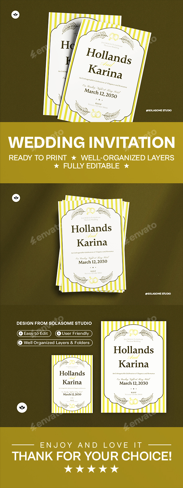 Vintage Wedding Invitation