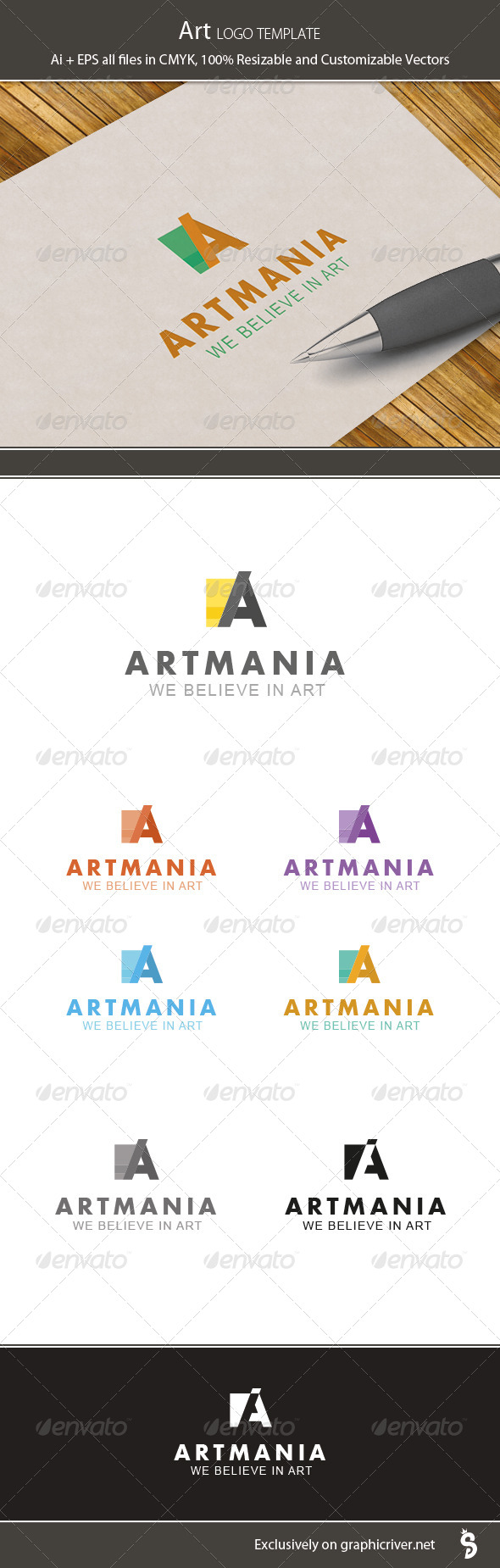 Art Logo Template - Letters Logo Templates
